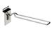 Dubbele displayhaak 200mm. Chroom