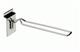 Dubbele displayhaak 300mm. Chroom