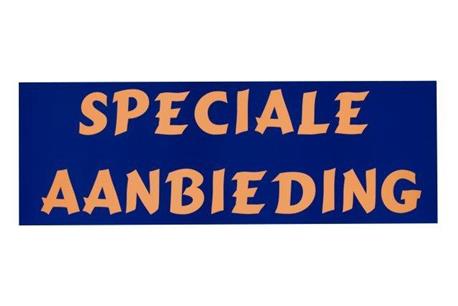 Raambiljet Speciale Aanbieding, Blauw