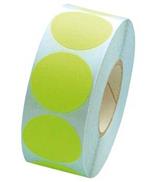 Fluorsticker 25mm. Fluor Groen