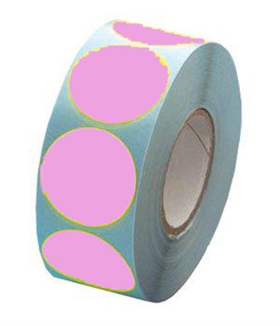 Fluorsticker 25mm. Fluor Rose