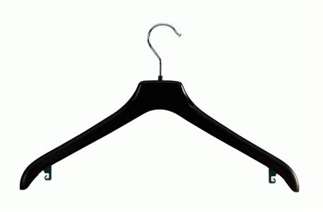 Confectiehangers 380mm. Zwart