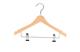 Houten kinderhanger 360mm. 50 stuks
