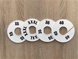 Ronde maataanduider wit/zwart maat 5XL