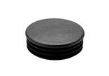 Afdekkap voor buis rond 60mm. Zwart
